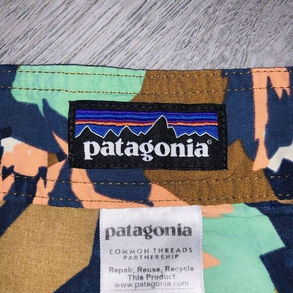 PATAGONIA Mens 36 Wavefarer Board Shorts Swim Trunks Hawaiian Surfing Drawstring - Picture 4 of 9